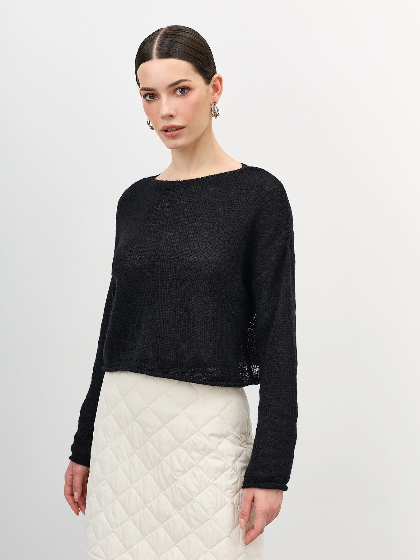 Укороченный тонкий джемпер SAVAGE