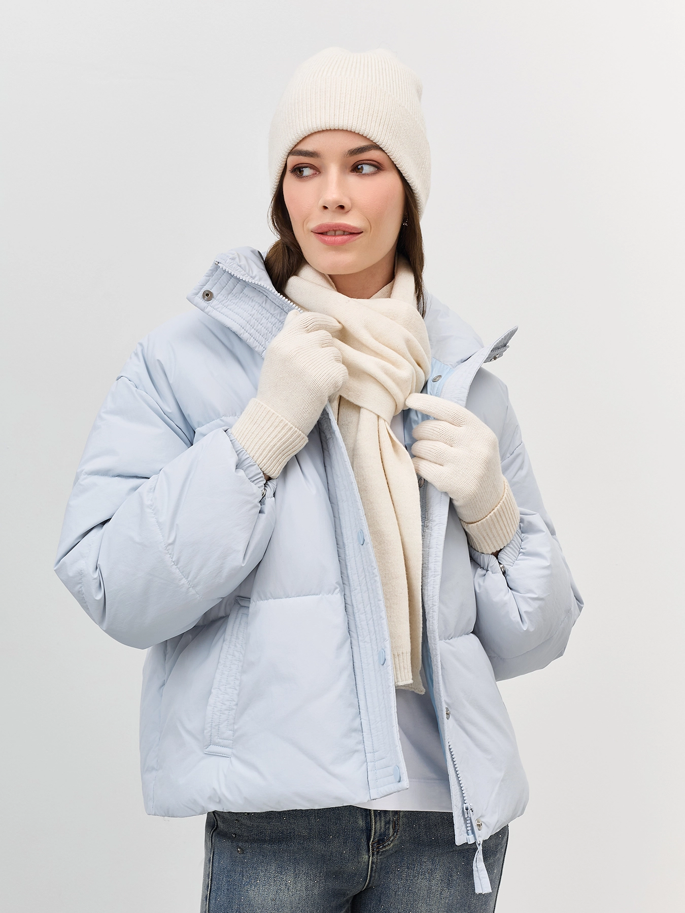 Вязаные перчатки с шерстью SAVAGE