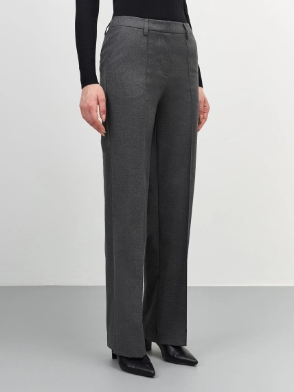 Меланжевые брюки со стрелками