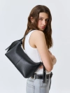 Сумка-багет из мягкой эко кожи