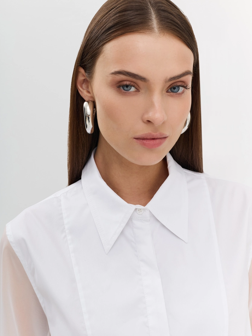 Белая рубашка Oversize