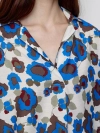 Свободная блузка с цветочным принтом