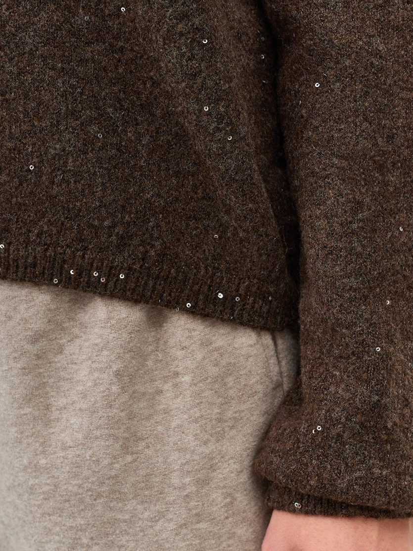 Джемпер с мерцающим люрексом 