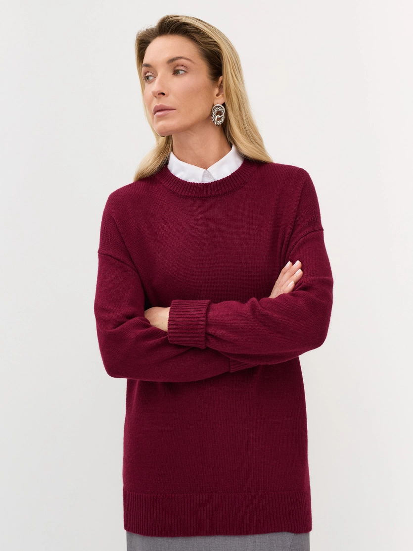 Oversize джемпер с ангорой