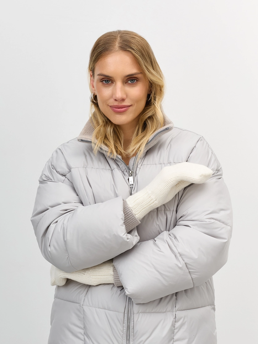 Теплые варежки с ангорой