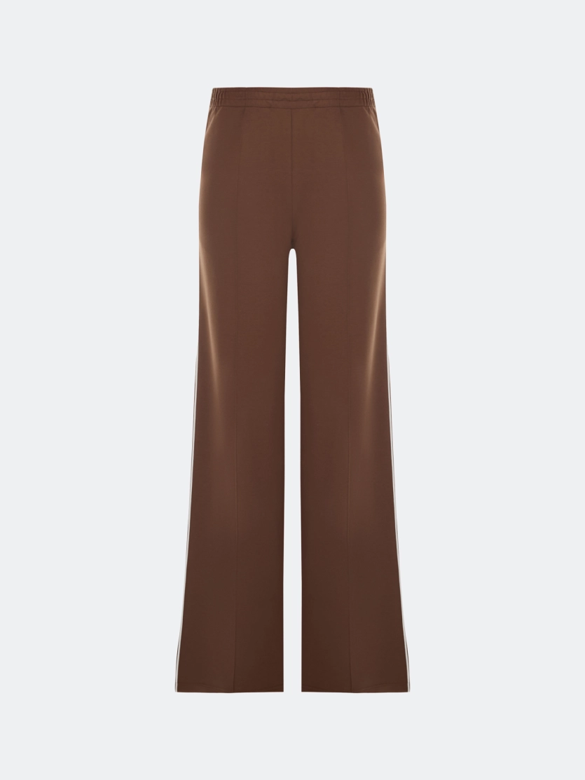 Трикотажные брюки с контрастным кантом