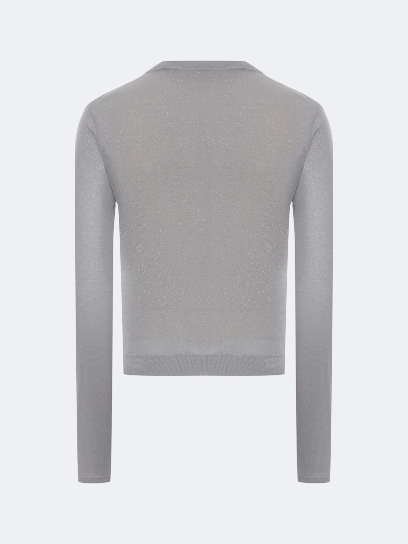 Комбинированный джемпер с люрексом