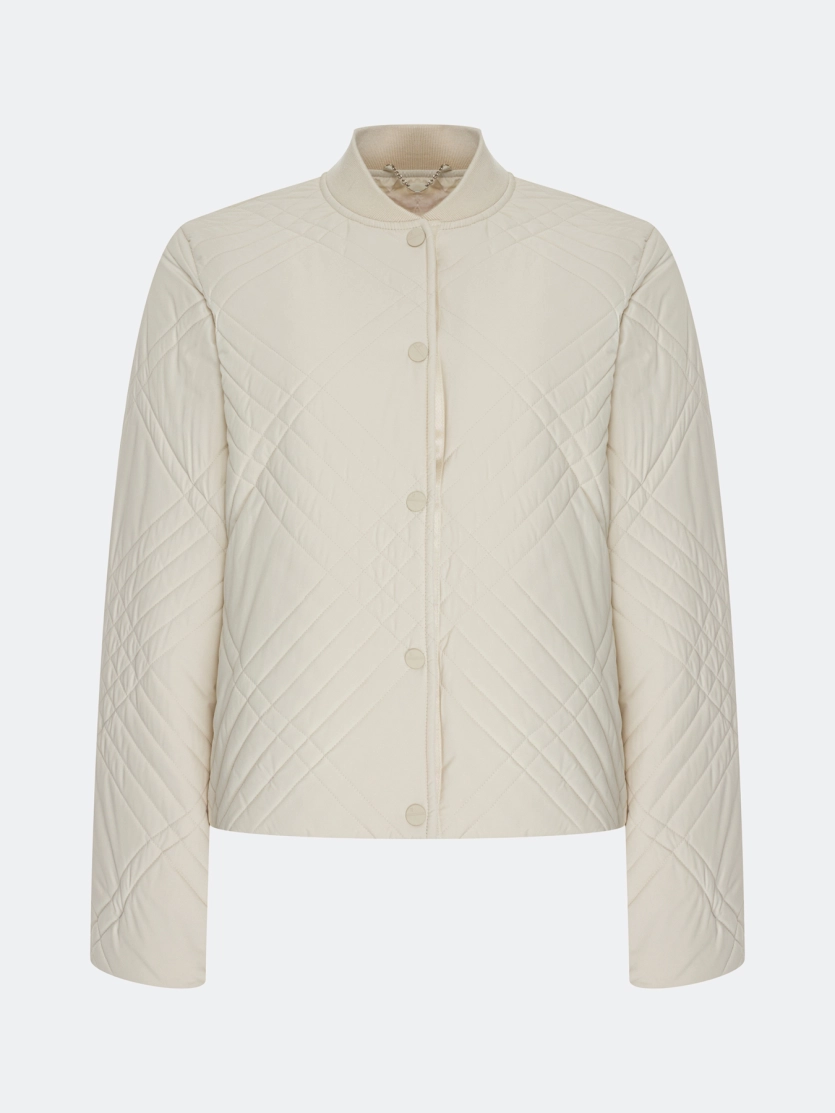 Утепленный жакет с фантазийной стежкой