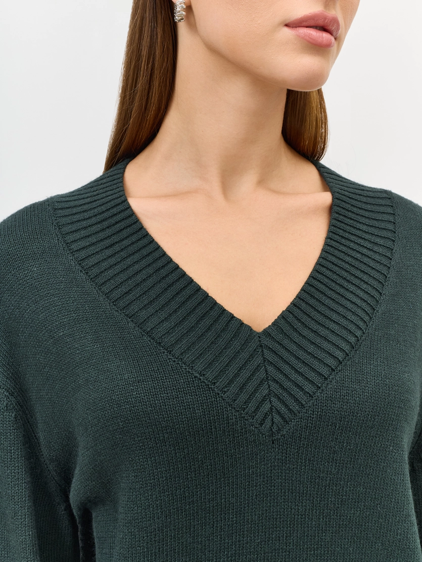 Базовый джемпер с V-образным вырезом