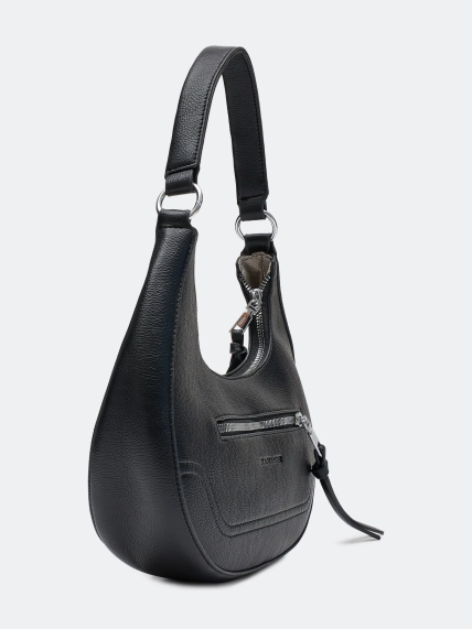 Сумка-багет из мягкой эко кожи