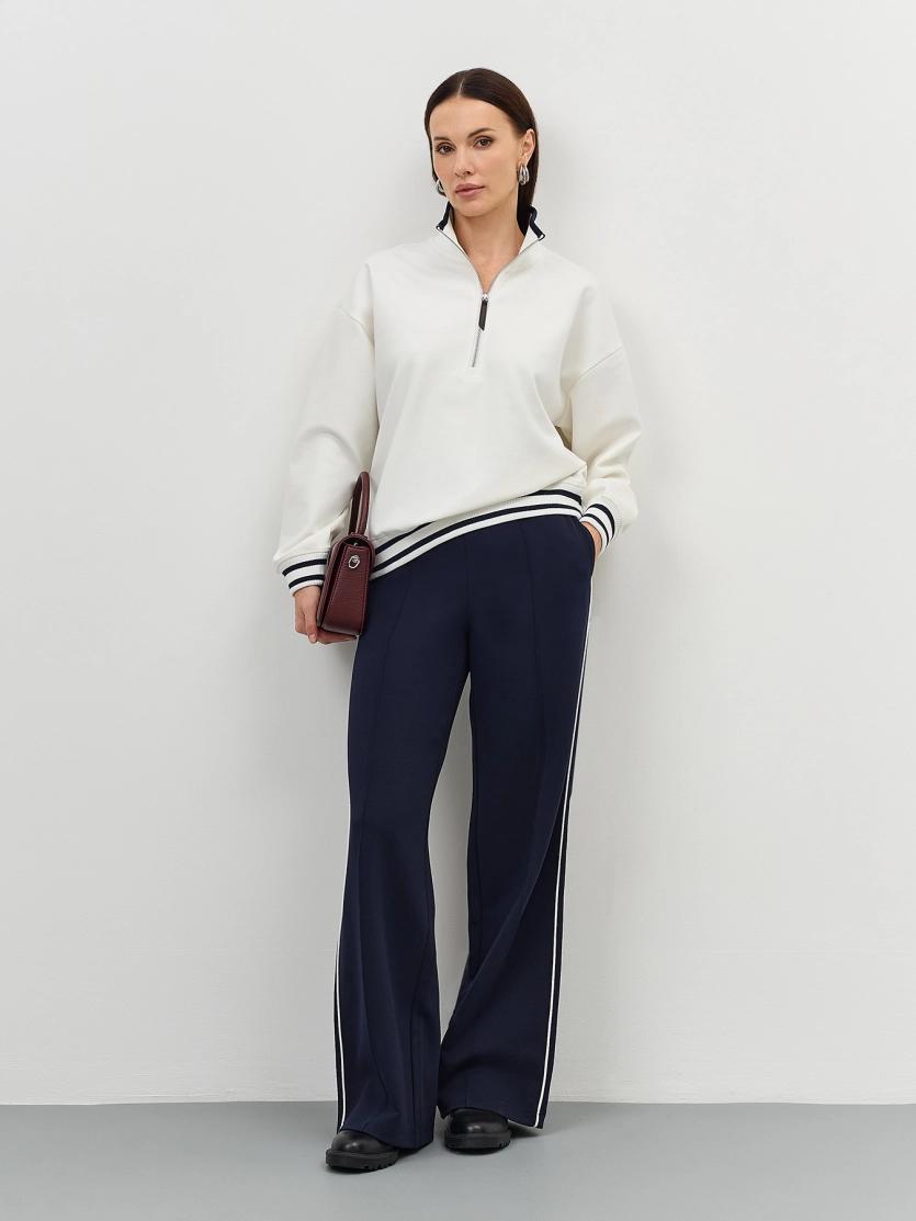 Джемпер с короткой молнией