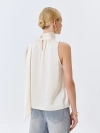 Топ халтер со струящимся шарфом