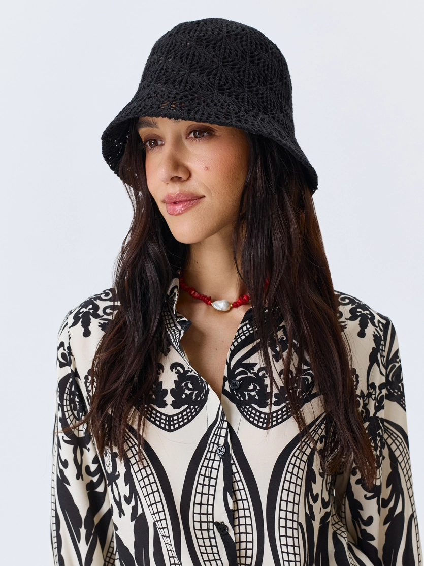 Хлопковая ажурная панама