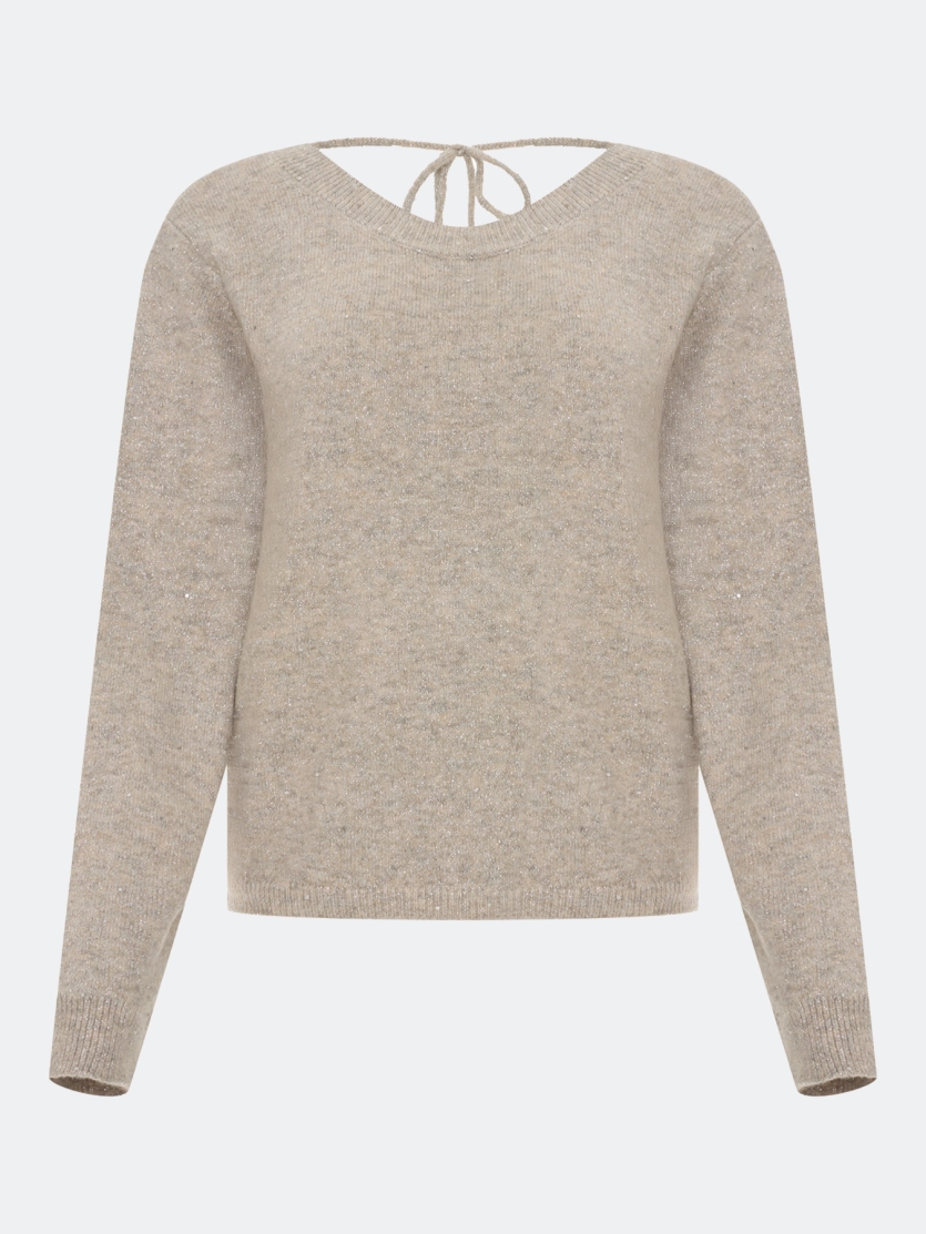 Джемпер с мерцающим люрексом 