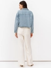 Укороченная oversize джинсовая куртка
