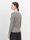 Базовый лонгслив в контрастную полоску