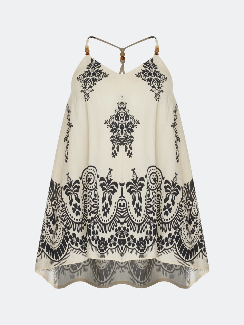 Топ с орнаментом в этническом стиле