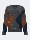 Свитер с узором "аргайл"