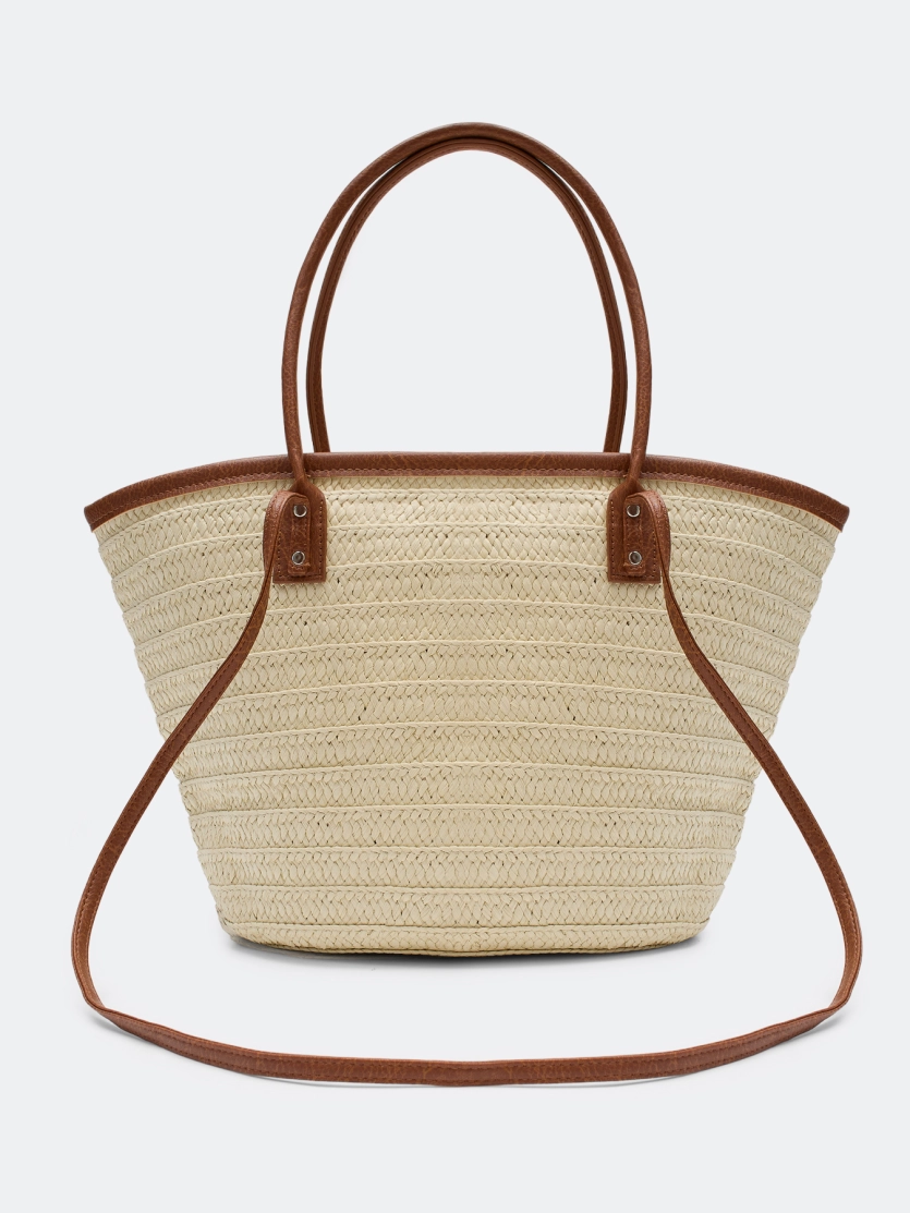 Сумка-тоут из рафии