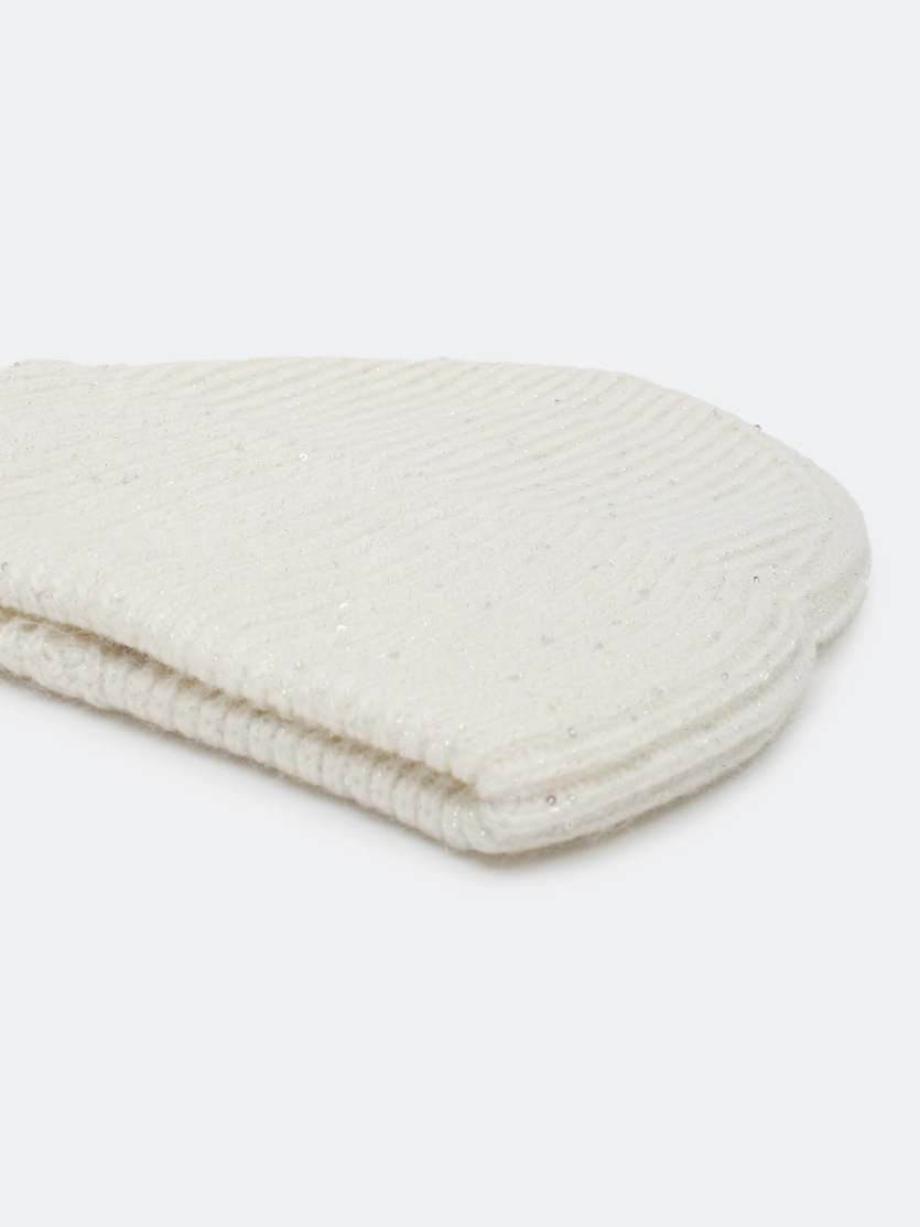 Шапка бини с широким отворотом