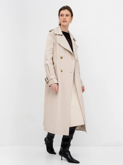 Двубортный OVERSIZE тренч с поясом