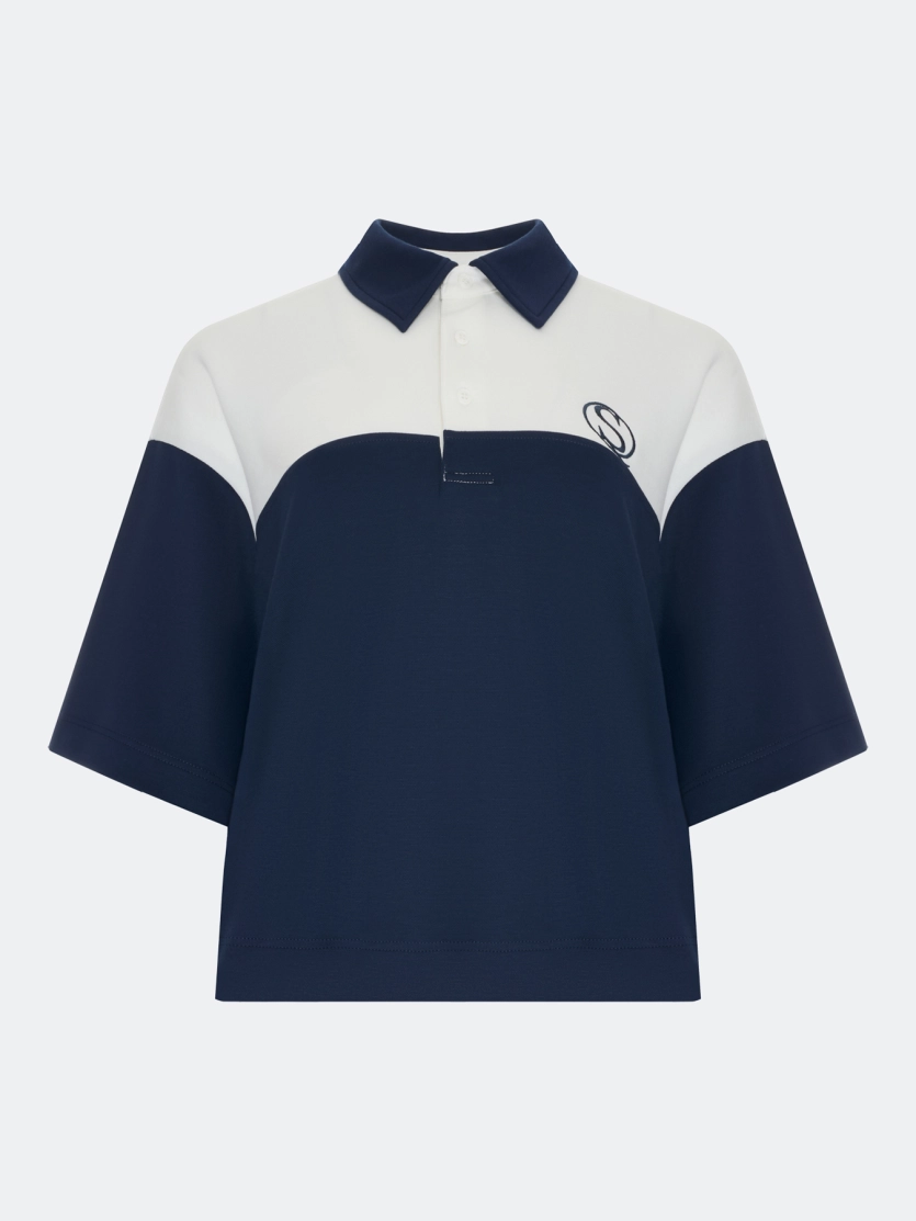 Поло в стиле "color block"