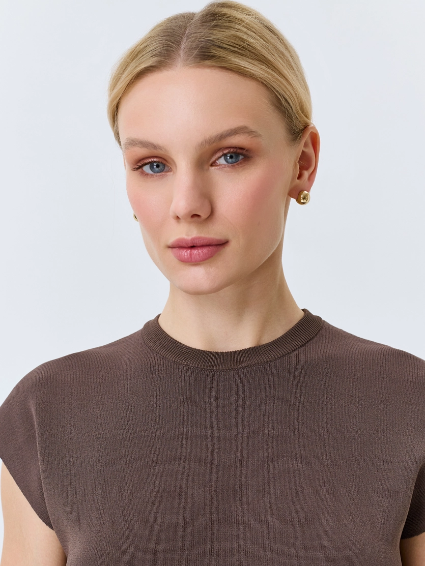 Вязаный топ из вискозы