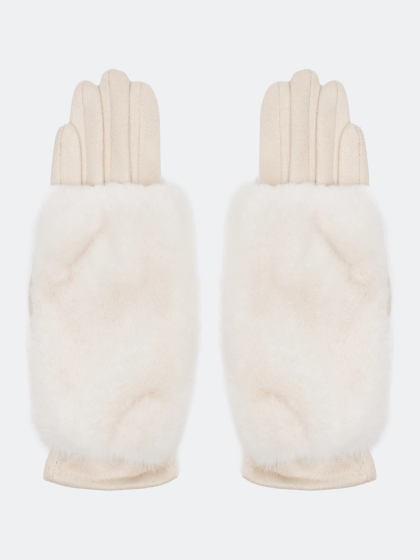 Перчатки теплые сенсорные с митенками