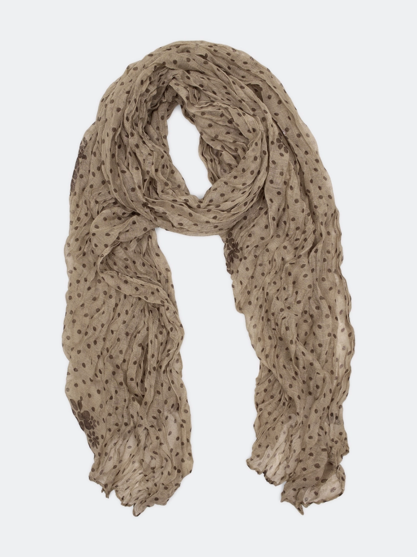 Палантин в горошек