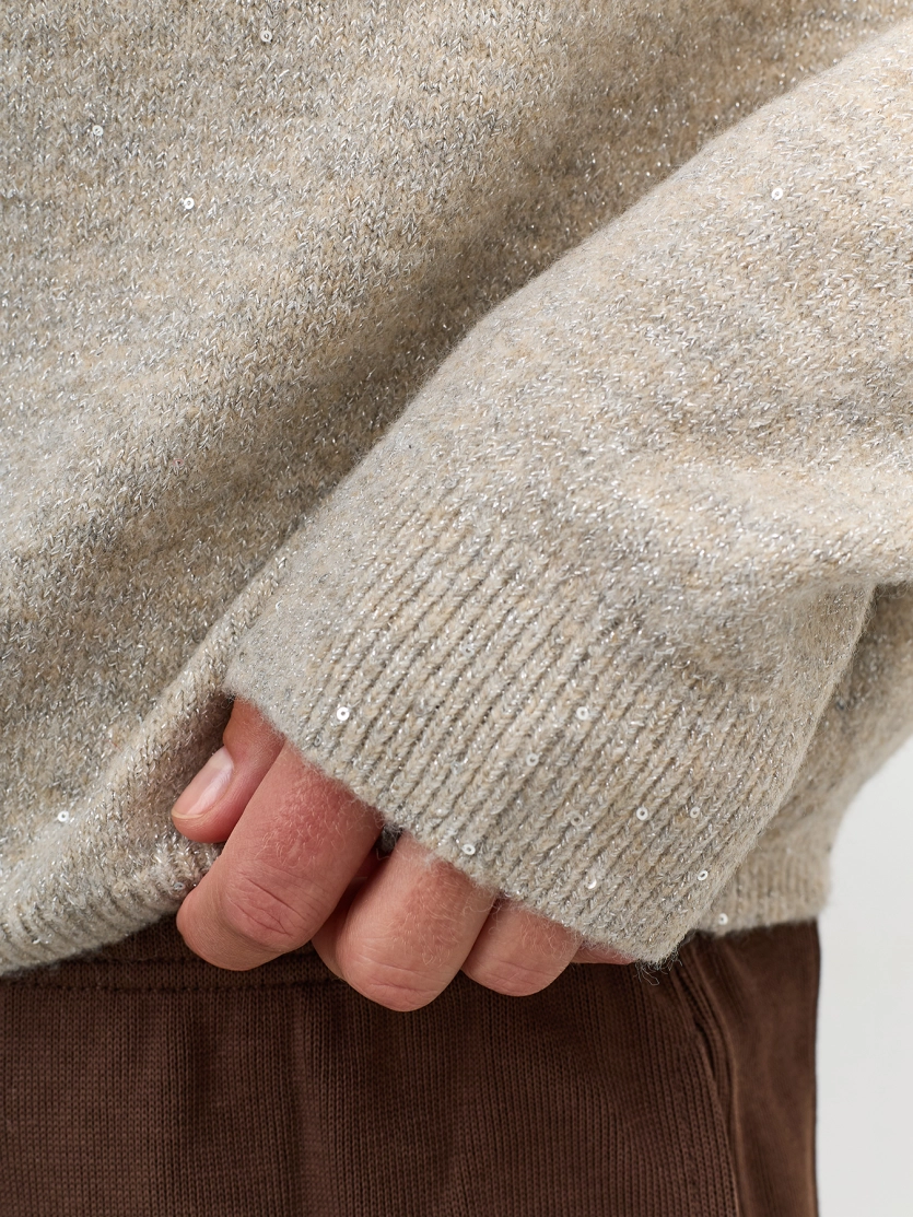 Джемпер с мерцающим люрексом 