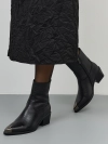 Высокие ботинки из фактурной кожи