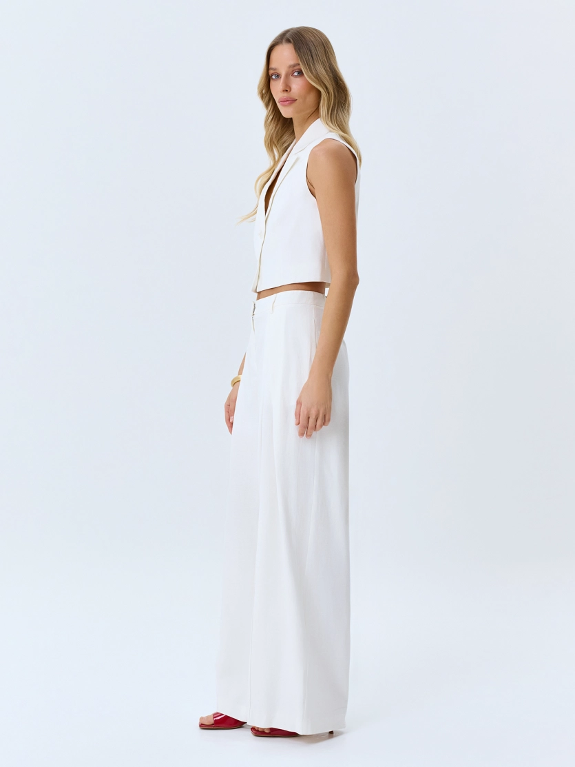 Укороченный жилет из вискозы