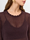 Ажурный полупрозрачный джемпер 