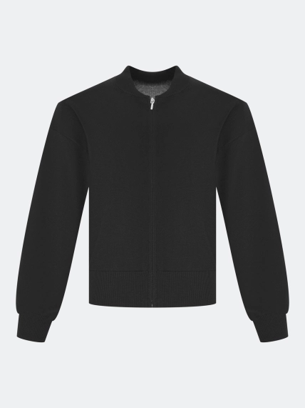 Вязаный бомбер 