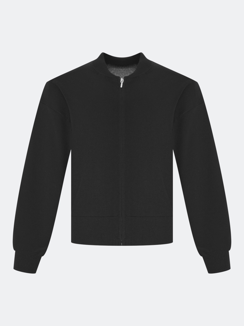 Вязаный бомбер 