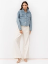 Укороченная oversize джинсовая куртка