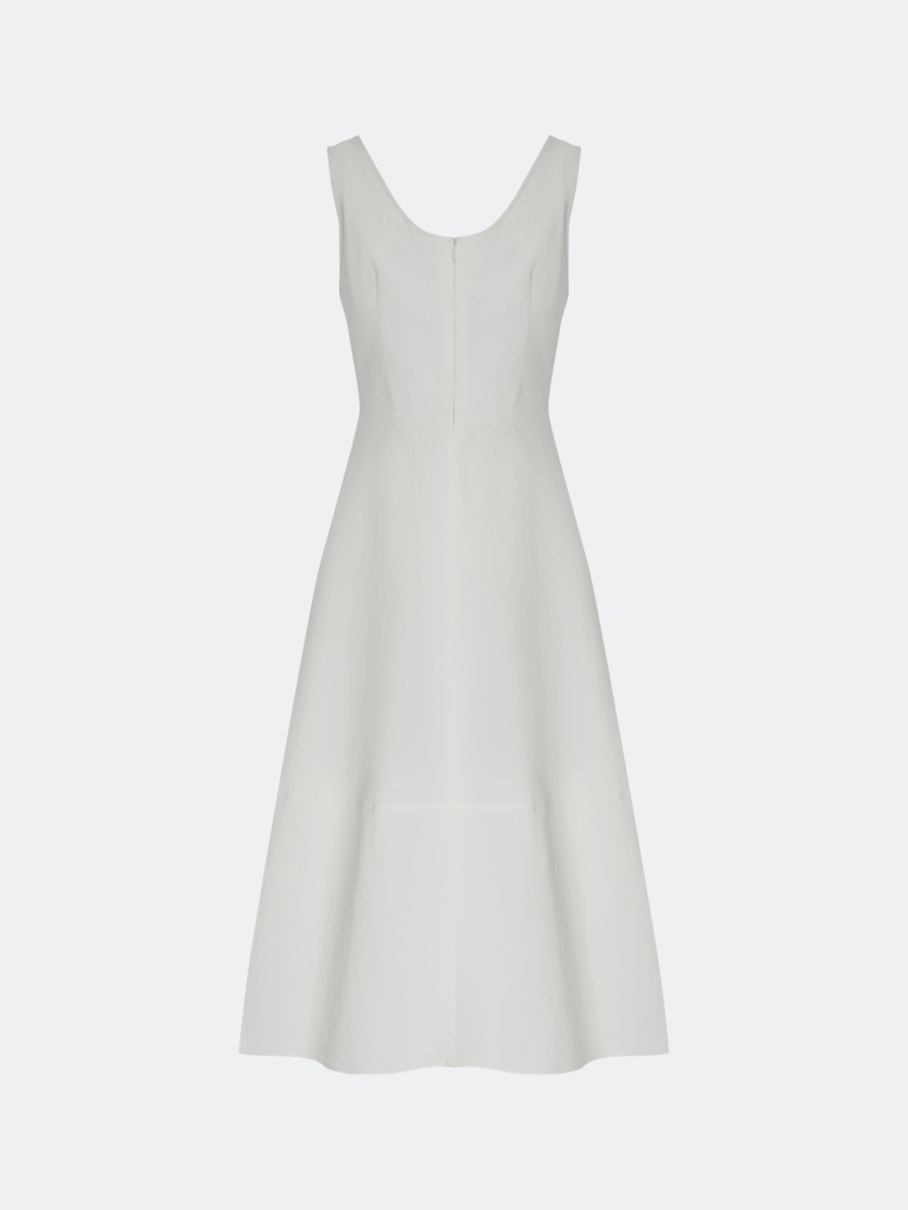 Хлопковое платье-миди