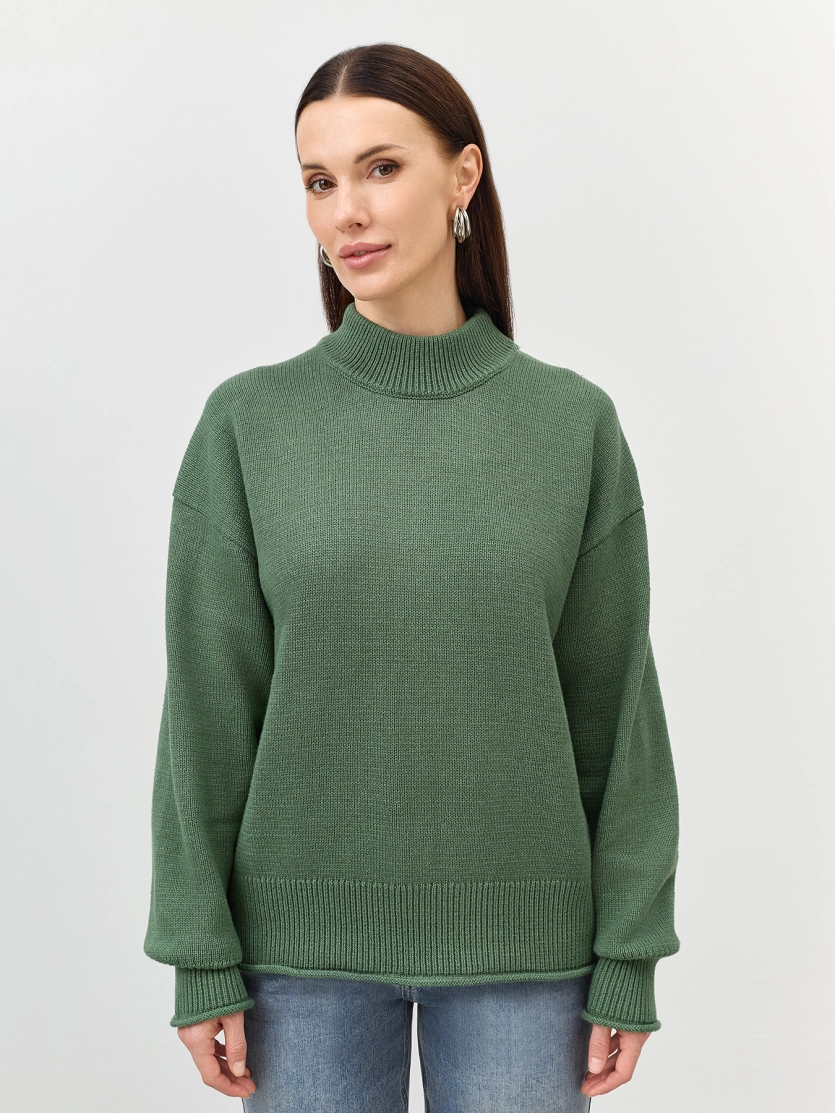 Вязаный джемпер из смесового хлопка