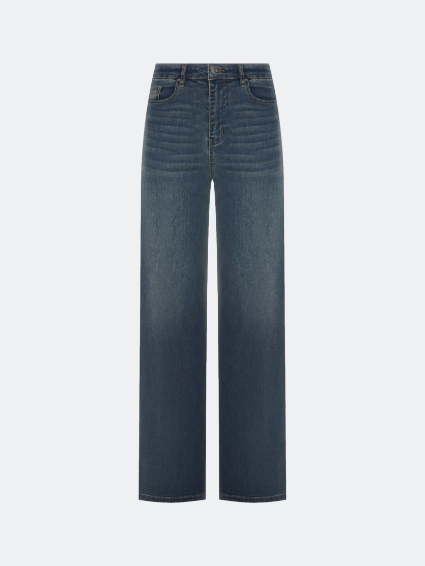 Широкие джинсы с деликатной варкой