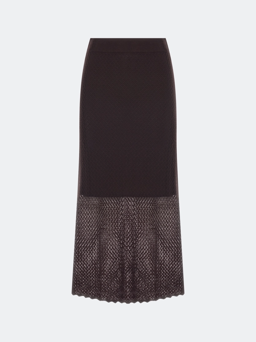 Ажурная юбка-макси