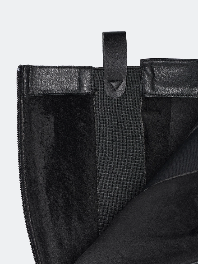 Сапоги-трубы из натуральной кожи