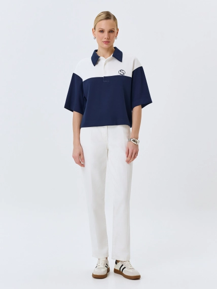 Поло в стиле "color block"