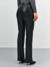 Брюки из экокожи с рельефами
