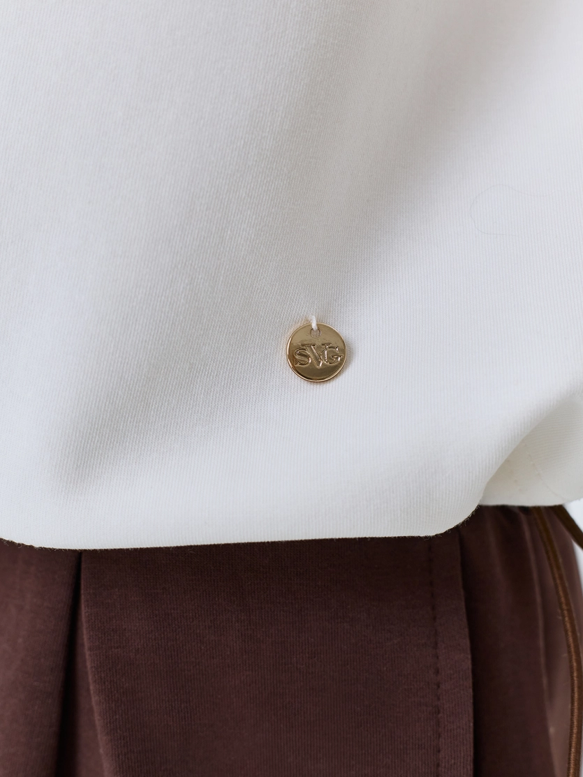 Свободный свитшот из смесового хлопка