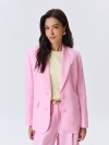 Яркий однобортный жакет из тенселя