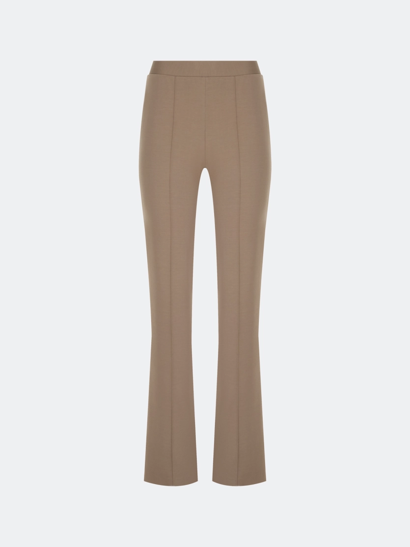 Брюки из джерси с простроченными стрелками