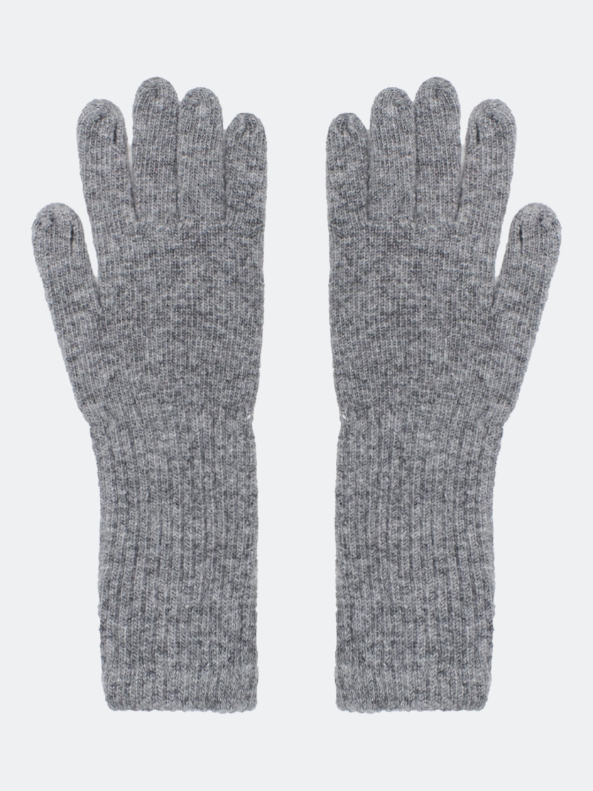Удлиненные перчатки с шерстью