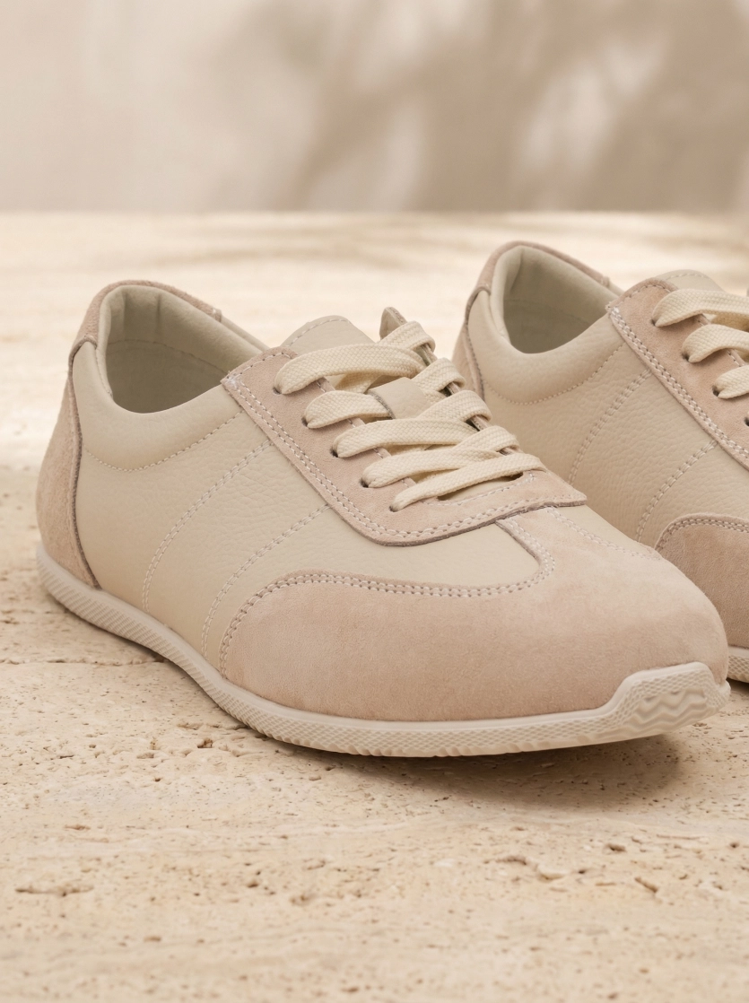 Легкие кроссовки из натуральной кожи