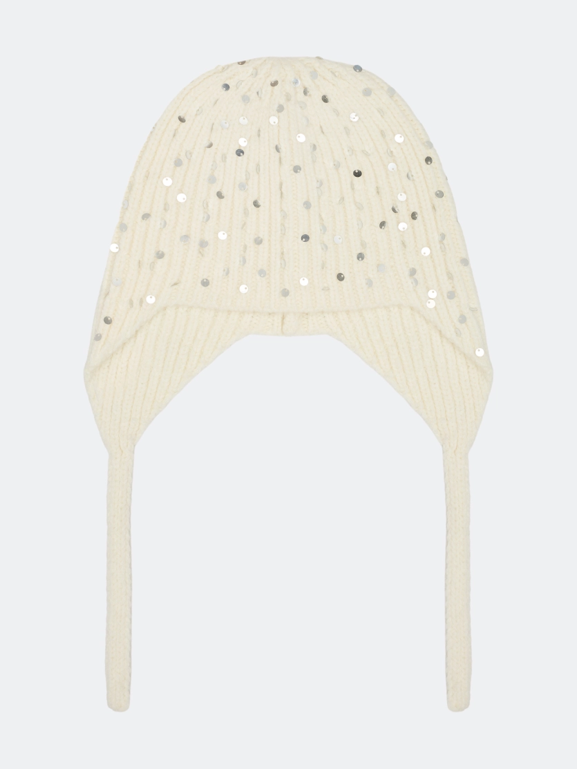 Чепчик с мерцающими пайетками