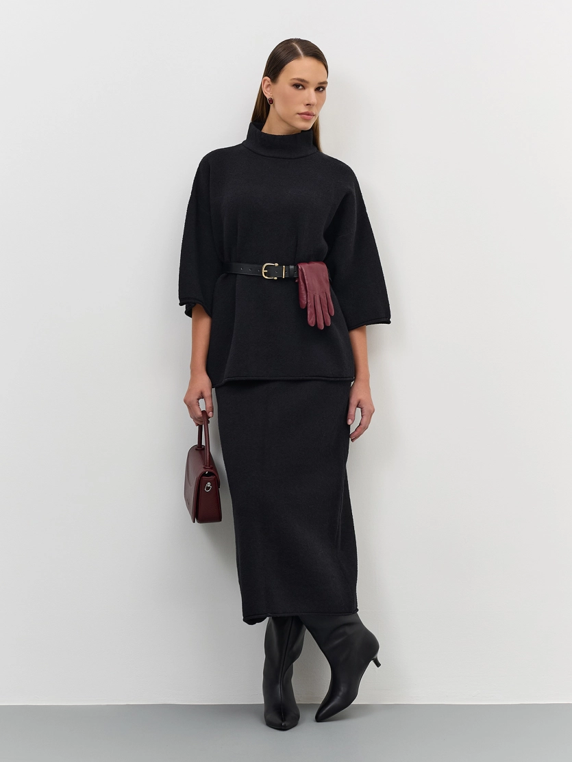 Юбка-миди из текстурной пряжи